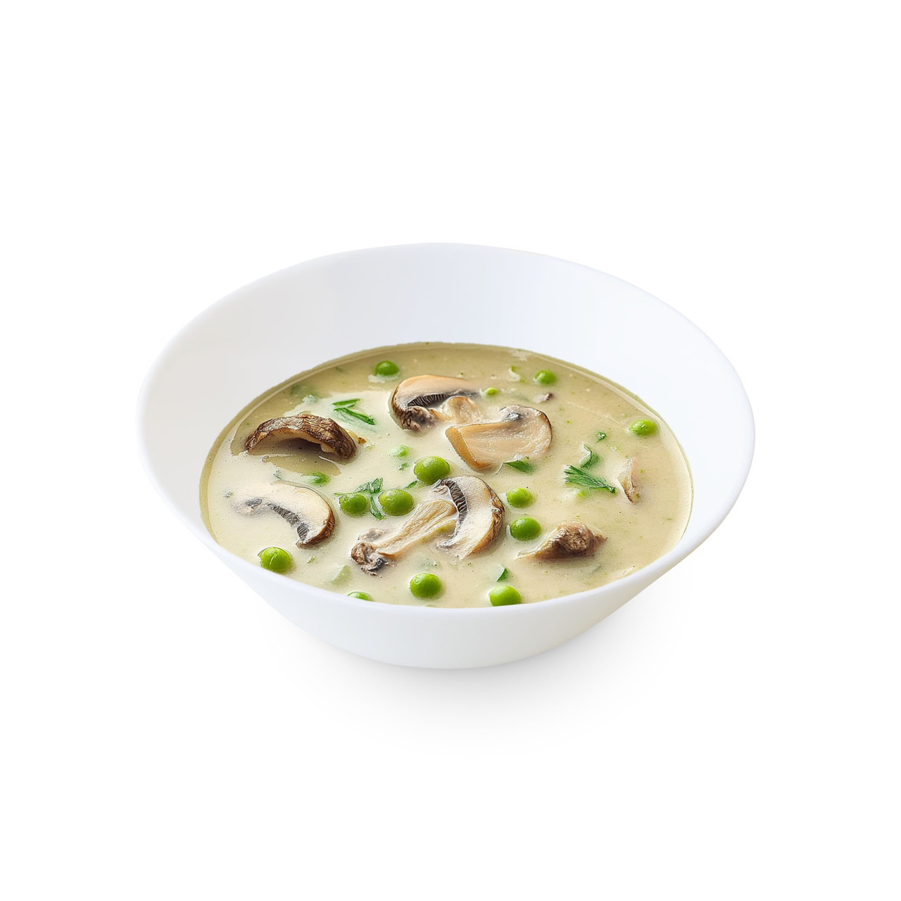 Comforting Mushroom Pea Soup