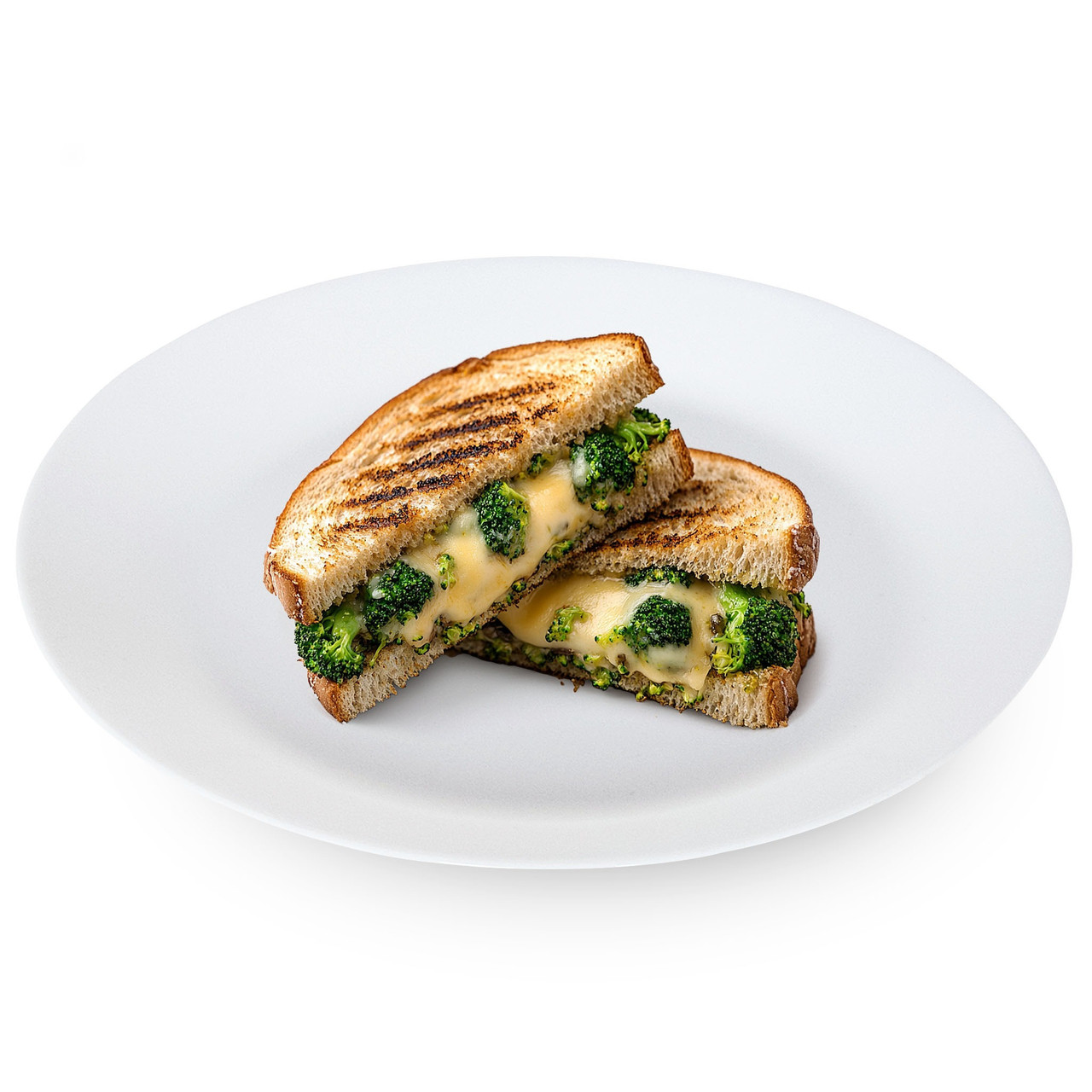 Broccoli Cheddar Grilled Sandwich