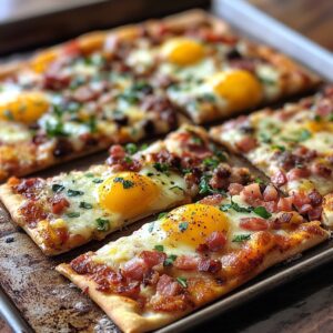 "Savory Breakfast Pizza: A Perfect Morning Meal"