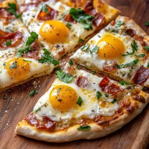 "Crispy and Cheesy Breakfast Pizza Recipe Delight"